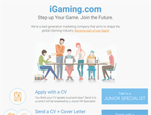 Tablet Screenshot of igaming.com